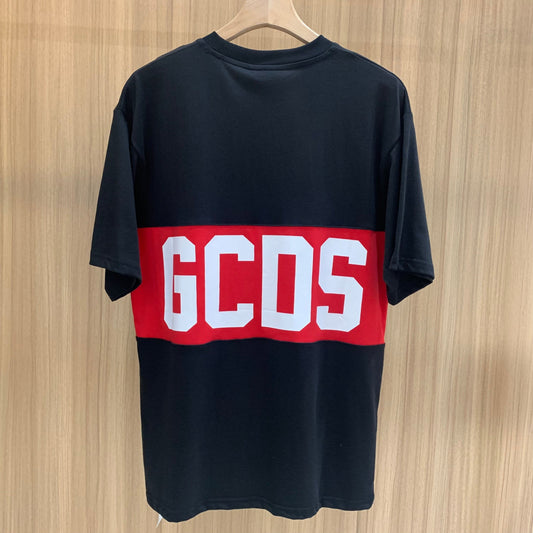 GCDS Logo Band T-Shirt 'Black/Red'