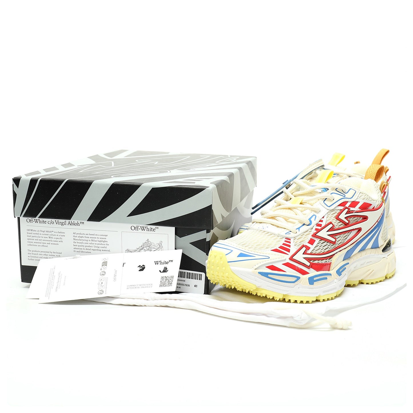 Off-White™ Glove Sneaker 'White/Red/Blue'