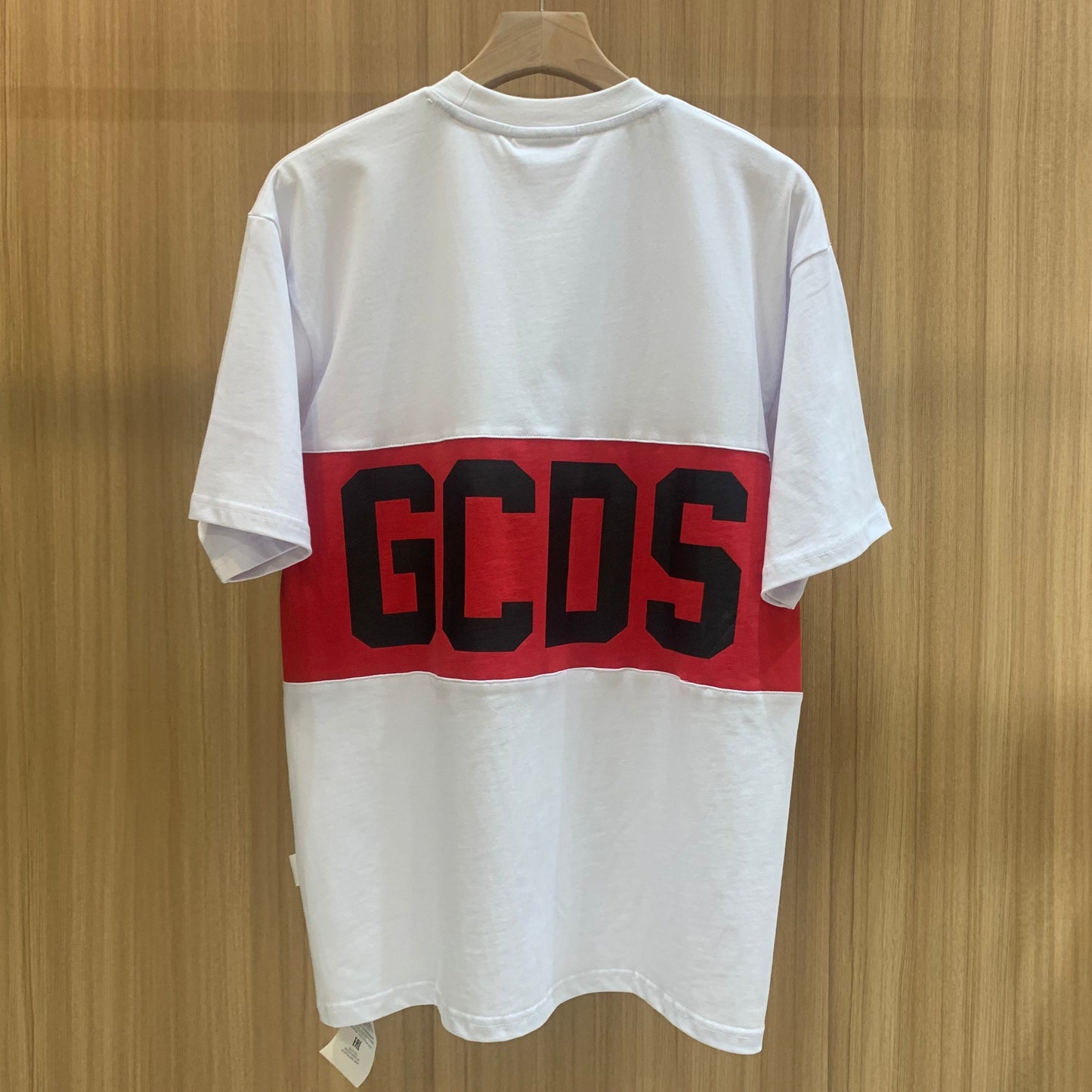 GCDS Logo Band T-Shirt 'White/Red'