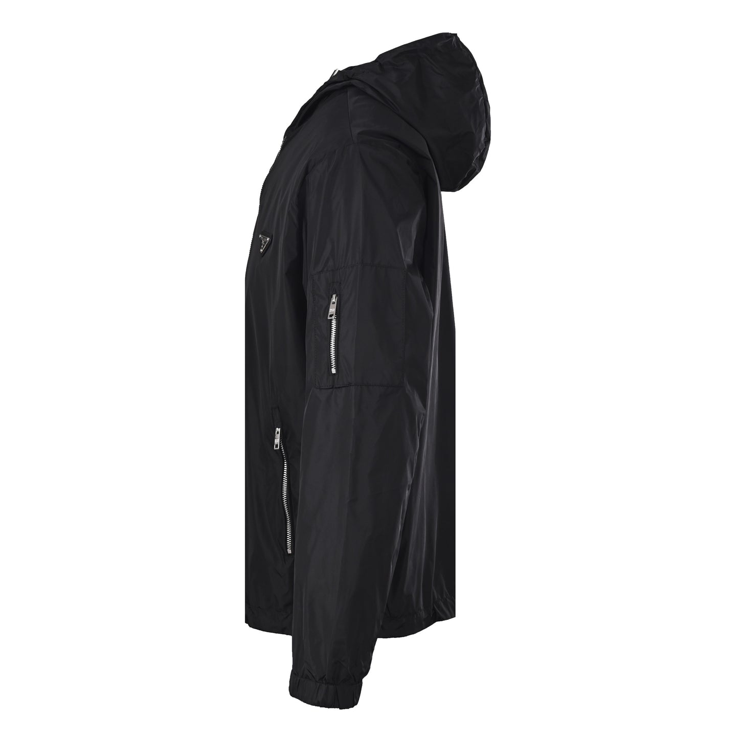 Prada Giacca con Cappuccio e Logo Triangolo