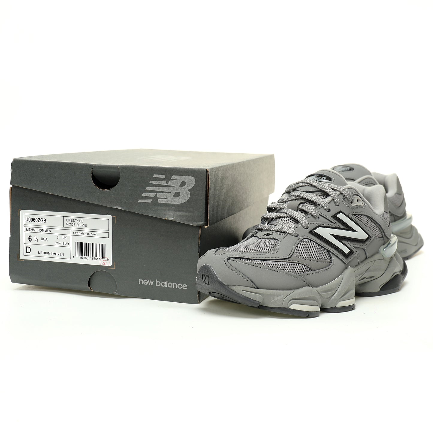 New Balance 9060 Grey – Sneakers Chunky Unisex in Mesh Tecnico