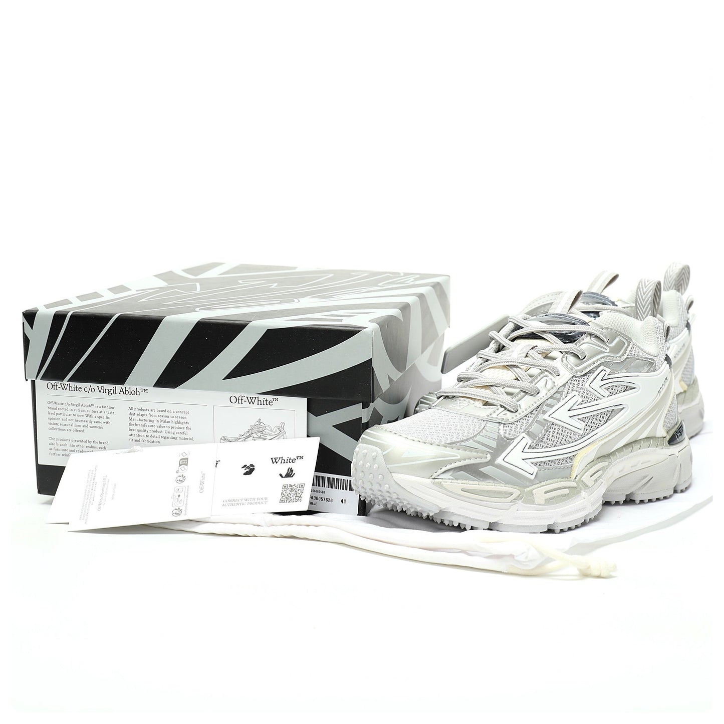 Off-White™ Glove Sneaker 'White/Silver'