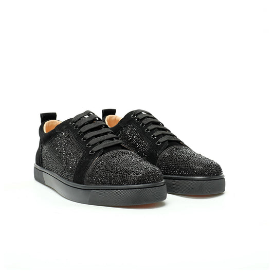 Christian Louboutin Strass Black-on-Black Sneakers