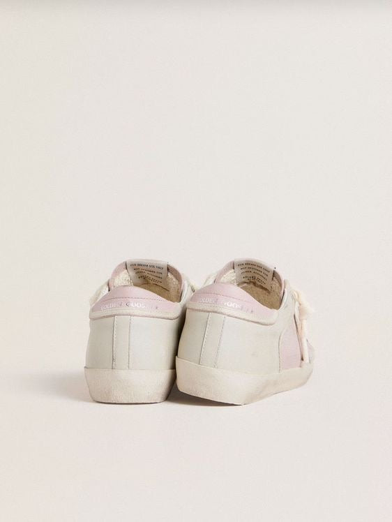 Superstar “Private Edition” – Pelle Bianco Panna con Stella Argento e Dettagli Rosa