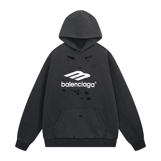 Balenciaga 3B Sports Icon Destroyed Hoodie