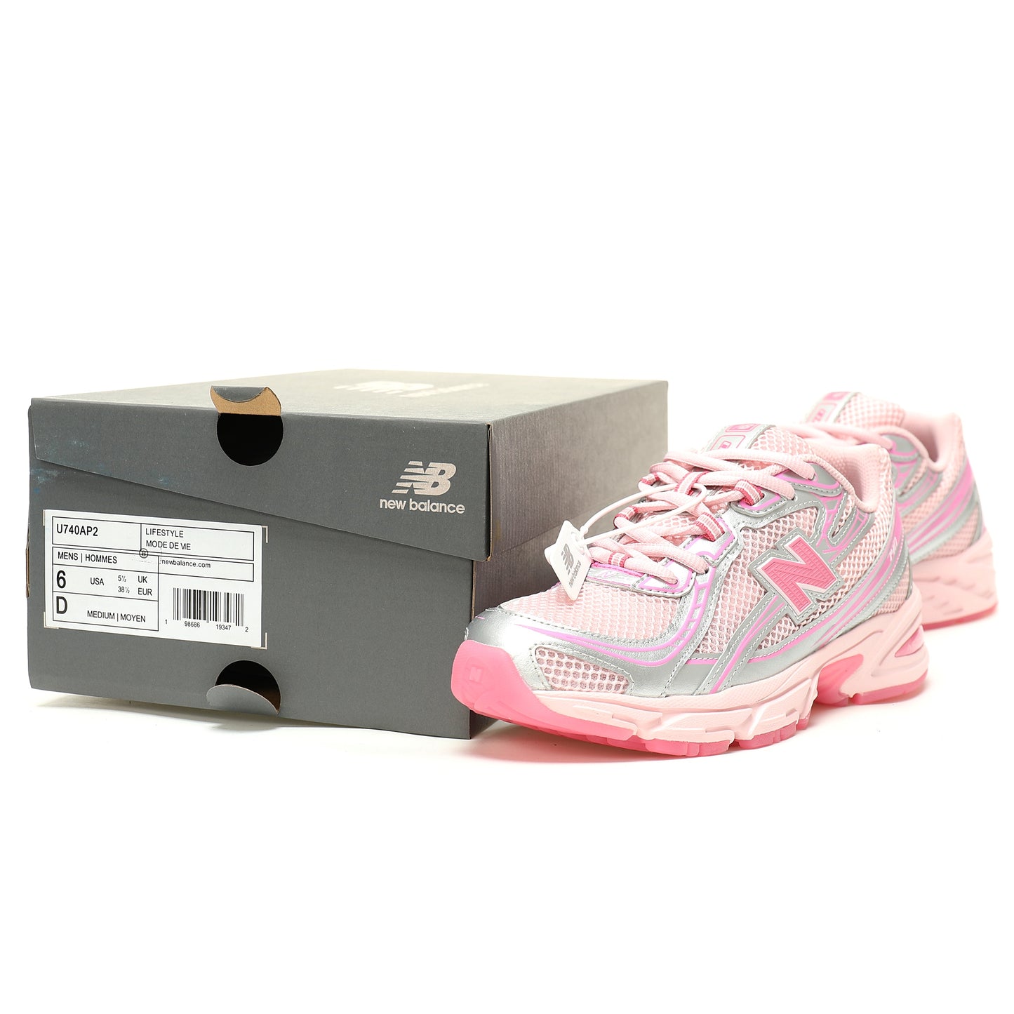 New Balance 740 Sneakers Pink – Comfort Mesh & ABZORB