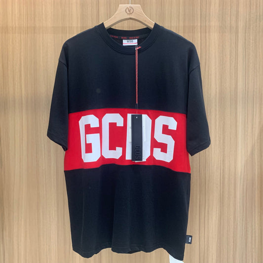 GCDS Logo Band T-Shirt 'Black/Red'