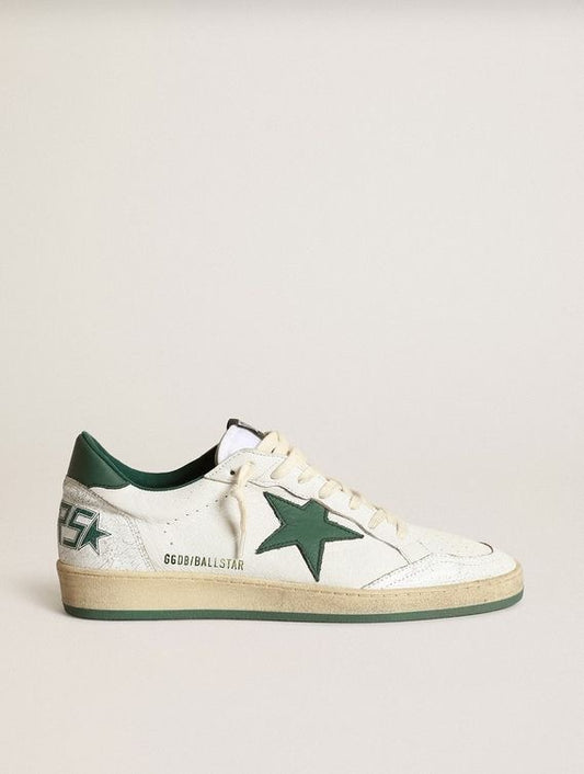 Ball Star Bianca con Stella Verde